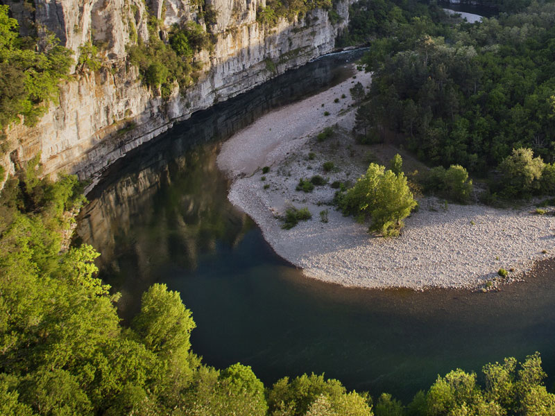 Baignades en rivière en Ardèche